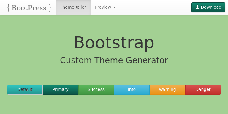 Bootstrap Theme Preview