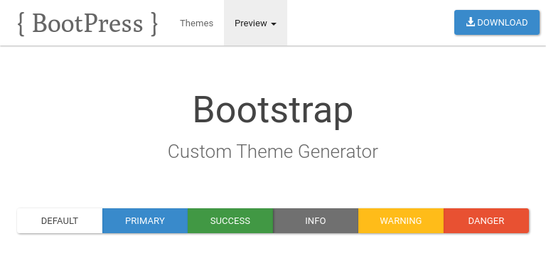 Bootstrap Theme Preview