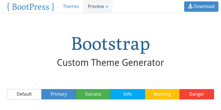 Bootstrap Theme Preview