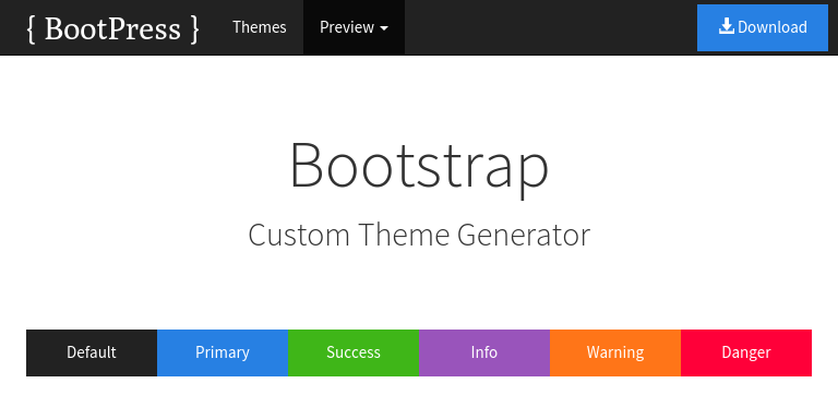 Bootstrap Theme Preview