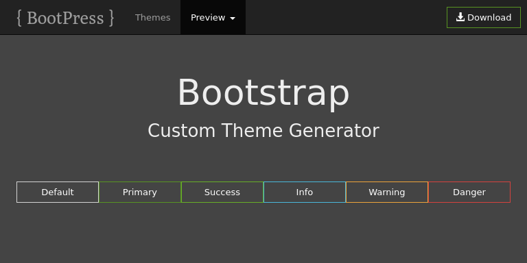 Bootstrap Theme Preview