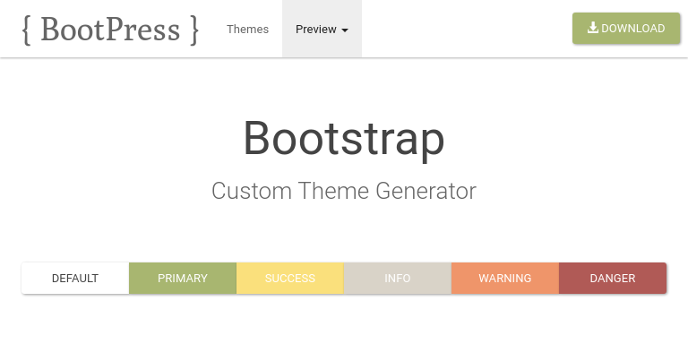 Bootstrap Theme Preview