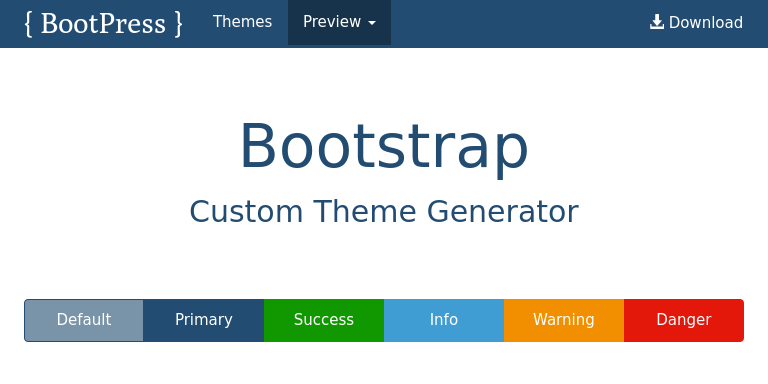 Bootstrap Theme Preview