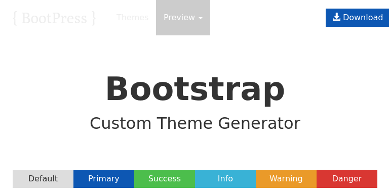 Bootstrap Theme Preview