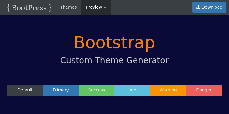 Bootstrap Theme Preview