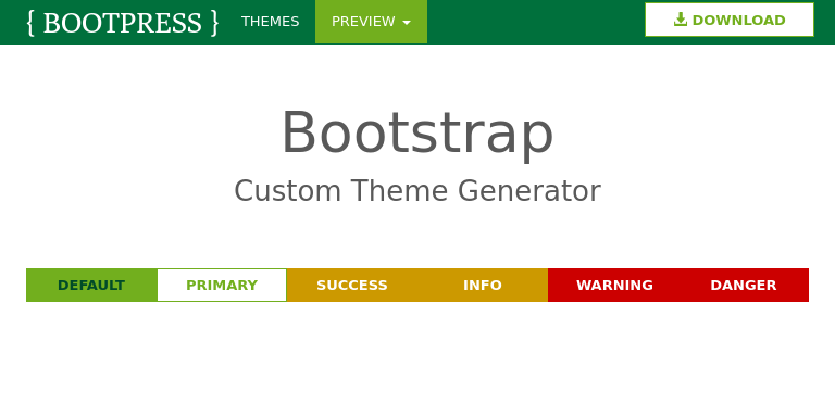 Bootstrap Theme Preview