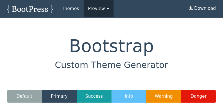 Bootstrap Theme Preview