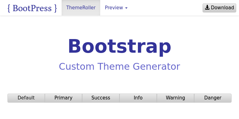 Bootstrap Theme Preview