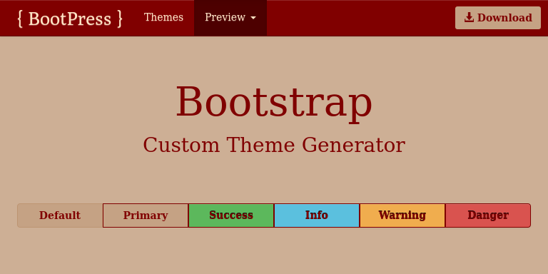 Bootstrap Theme Preview