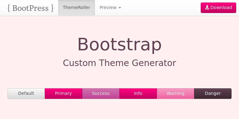 Bootstrap Theme Preview