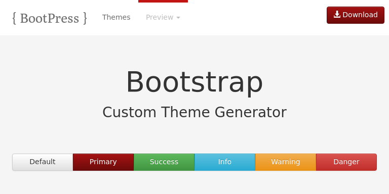 Bootstrap Theme Preview