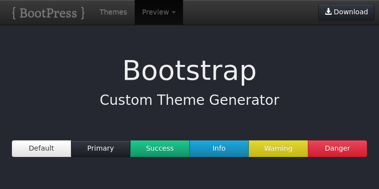 Bootstrap Theme Preview