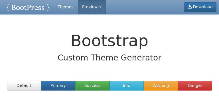 Bootstrap Theme Preview