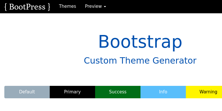 Bootstrap Theme Preview
