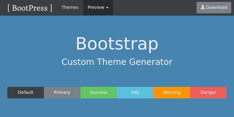 Bootstrap Theme Preview