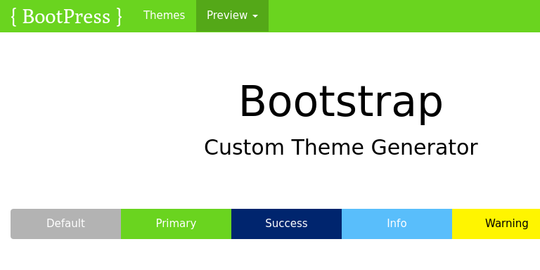 Bootstrap Theme Preview