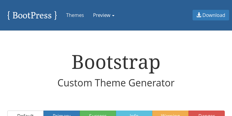 Bootstrap Theme Preview