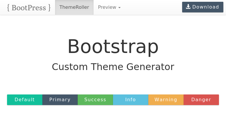 Bootstrap Theme Preview