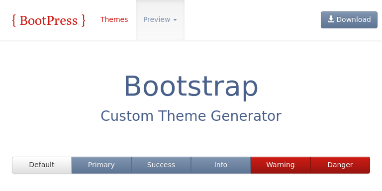 Bootstrap Theme Preview